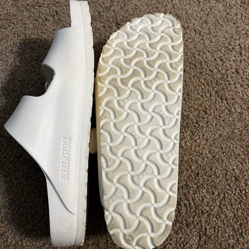 Womens White Size 9 Plastic Birkenstocks